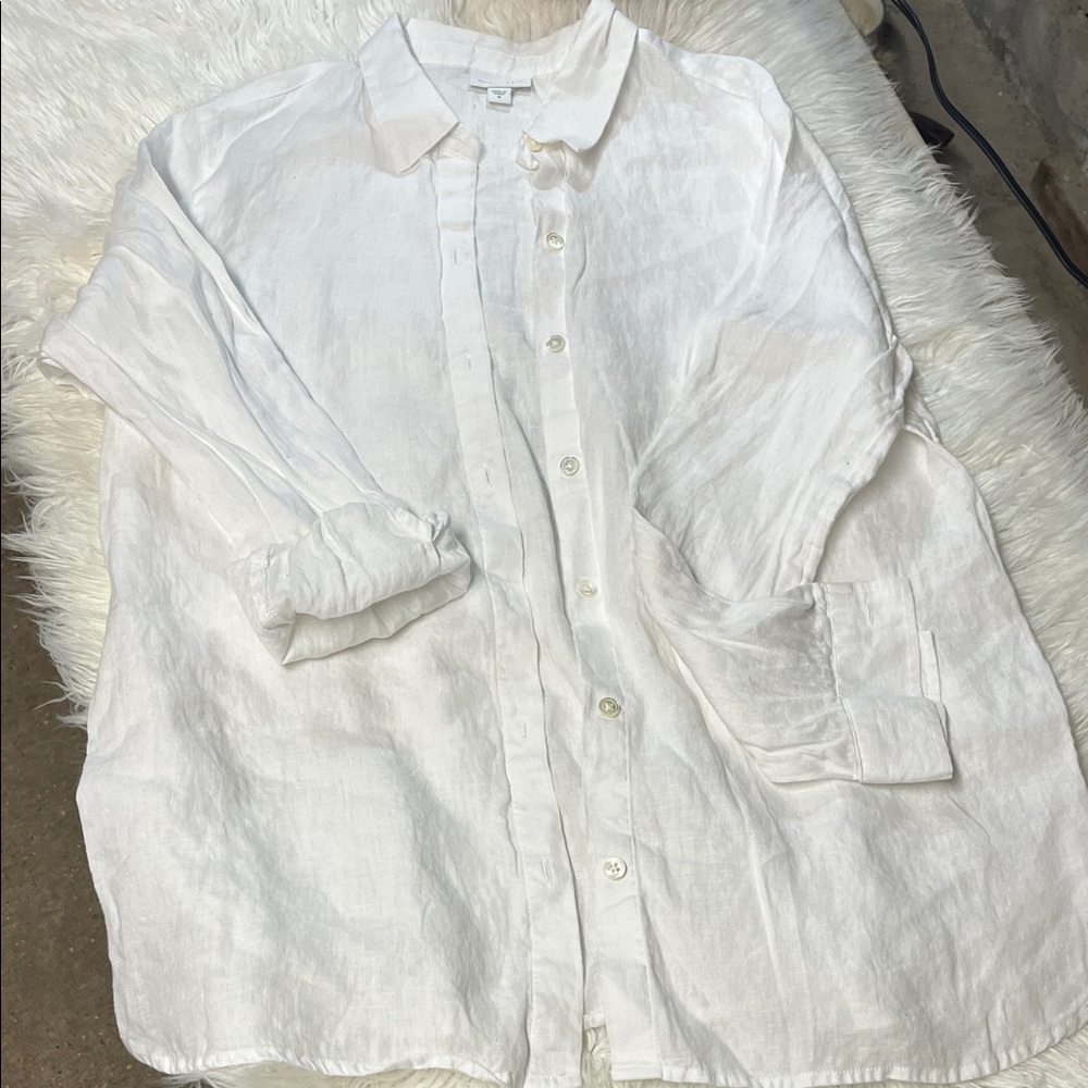 Classic White linen Shirt